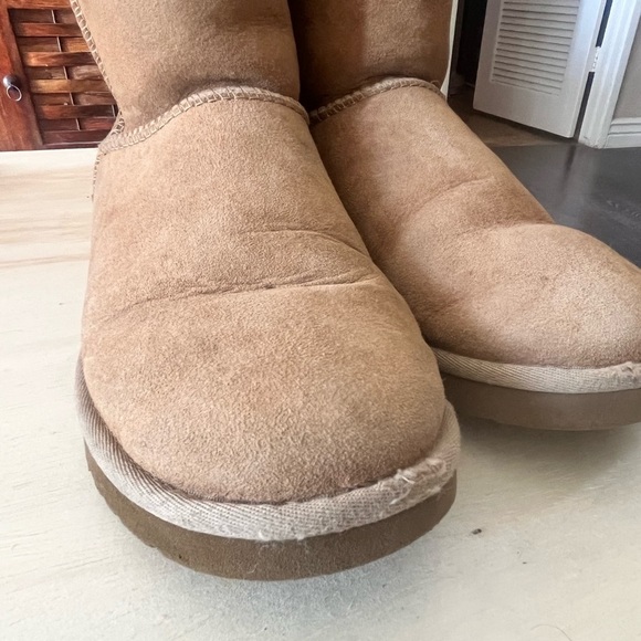 UGG Sheepskin Tan Tall Winter Boots Women’s 8 - Picture 9 of 15
